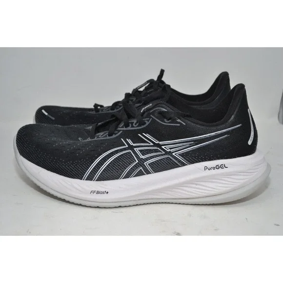 Asics Gel-Cumulus 26 Extra Wide Black Concrete 1011B791 Womens Sz‎ 10.5 Athletic - Picture 5 of 11